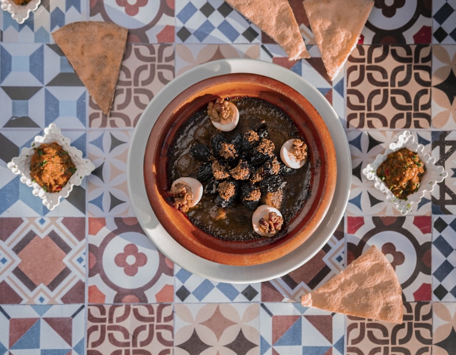 Tajine parfumé et pain traditionnel